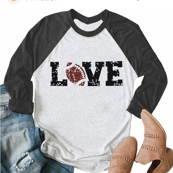 Love Football T shirt - Picture 10 of 10